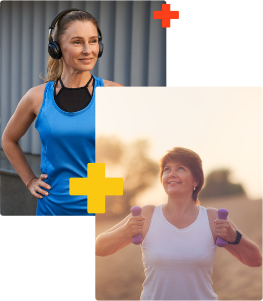 mulheres exercitando-se